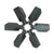1967-1969 Mustang Clutch Fan, 6 Blade, 390, 428, 18 inches Blade