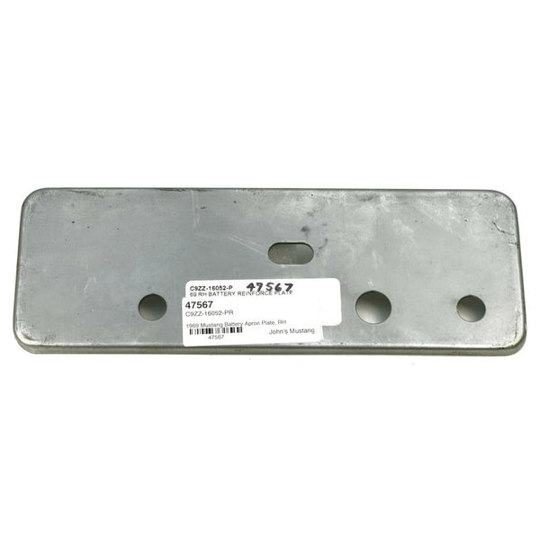 1969 Mustang Battery Apron Plate, RH