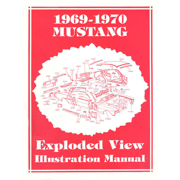 1969-1970 Mustang Exploded View Illustration Manual