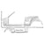 1965-1966 Mustang Dynacorn Door / Quarter Frame Assembly, Conv, LH, Weld Thru Primer