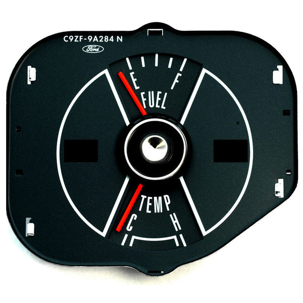 1970 Mustang Fuel & Temperature Gauge (Pack), Gray