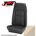 White 1971-1973 Mustang Two Front Buckets Upholstery, Deluxe