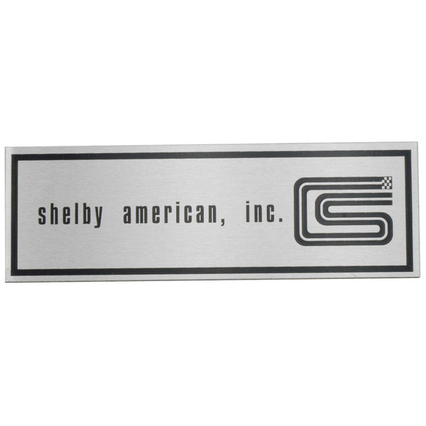 1965 Shelby Mustang Door Sill Emblem, Shelby American, Inc. Los Angeles, California