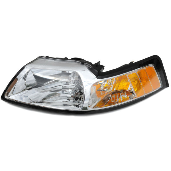 1999-2000 Mustang Headlight Assembly, w/Amber, LH