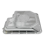 1967-1973 Mustang Transmission Pan, C6, Chrome, with Drain Plug
