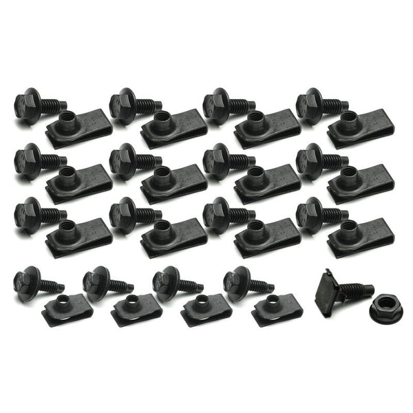 1965-1966 Mustang Front Valance & Stone Deflector Mounting Kit, 34 pcs