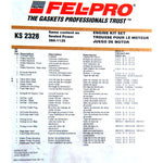 1964-1973 Mustang Engine Gasket Set, 8 cyl, 260, 289, 302