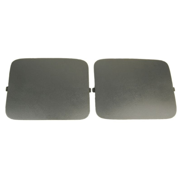 1987-1989 Mustang Hatchback Shock Access Hole Covers, Smoke Gray, Ford Tooling