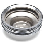 1965-1966 Mustang Water Pump Pulley, 8 cyl, 289, 2 Belt, 5-7/8 inches OD, 2.5 inches Tall, Chrome