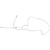 1965-1966 Mustang Pump To Tank Fuel Line, 8 cyl, 5/16 inches, SS