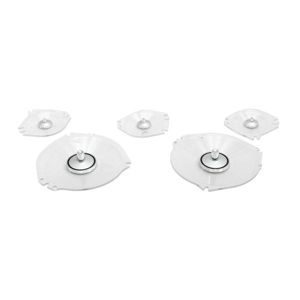 1967-1968 Mustang Instrument Cluster Lens Kit, 5 pcs, w/o Tach