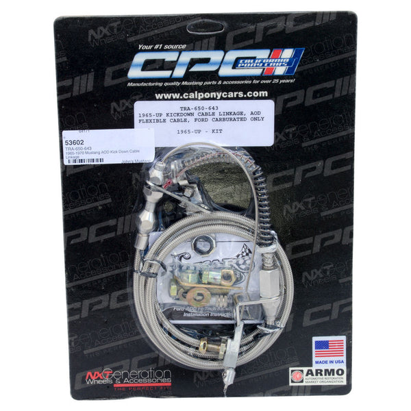 1965-1970 Mustang AOD Kick Down Cable Linkage