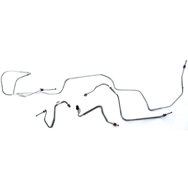 1970 Mustang Pre-Bent Front Brake Line Set, Power Disc, 4 pcs