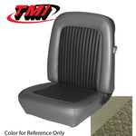 Fastback / Ivy Gold 1968 Mustang Two Front Buckets & Rear Seat Upholstery, Standard