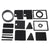 1965-1966 Mustang Heater Seal Kit; 1967-1968 Mustang Heater Seal Kit, w/o Integral A/C