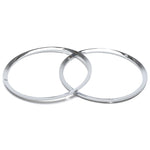 1967-1968 Mustang Headlight Doors, RH & LH, Chrome