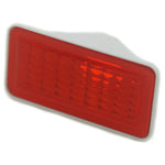 1969 Mustang Rear Side Marker Light Lens, Red, Ford Tooling, RH or LH