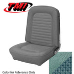 Convertible / Turquoise 1966 Mustang Two Front Buckets & Rear Seat Upholstery, Standard