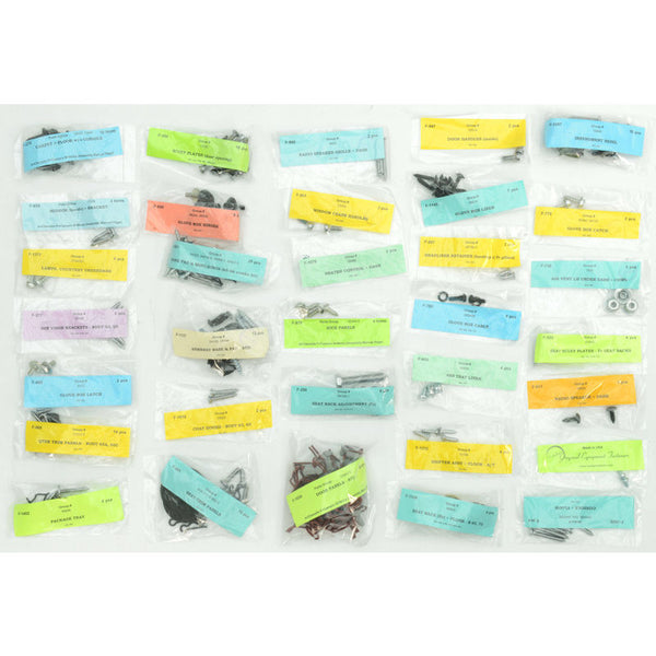 1965-1966 Mustang Master Interior Fastener Kit, Cpe, Std, 200 pcs