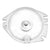1967-1968 Mustang Instrument Cluster Lens, Small, Center, w/or w/o Clock