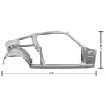 1967-1968 Mustang Dynacorn Door / Quarter Frame Assembly, FB, RH, Weld Thru Primer