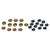 1969 Mustang Quarter Panel Ornament Hardware, 24 pcs