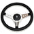 Shelby Style Leather Steering Wheel Kit, w/Mustang Emblem and 3 Hole Spoke Steering Wheel for 1965-1967 Mustang