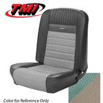 Fastback / Turquoise/White 1965-1966 Mustang Two Front Buckets & Rear Seat Upholstery, Pony