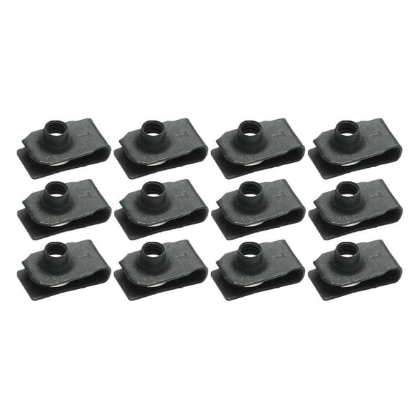1971-1973 Mustang Fender Bolt U-Nut Set, Economy, 12 pcs