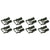 1967-1968 Mustang Windshield Molding Clip Kit, Cpe, Clip on, Rear Upper, 8 pcs