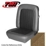 Coupe / Nugget Gold 1968 Mustang Two Front Buckets & Rear Seat Upholstery, Standard