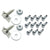 1967-1970 Mustang Rear Valance Panel Mounting Kit, 11 screws, 2 clip bolts & 2 nuts