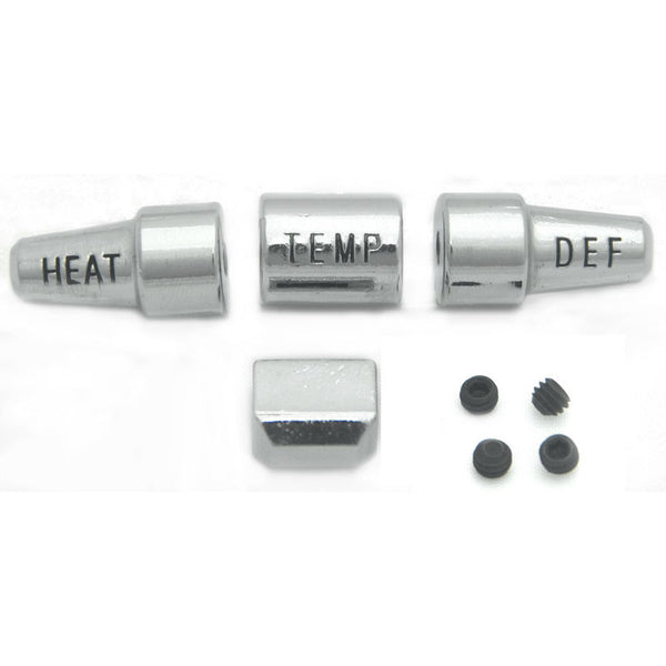 1965-1966 Mustang Heater Dash Control Knob Set, 4 pcs