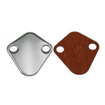 1964-1973 Mustang Fuel Pump Block-Off Plate, Chrome