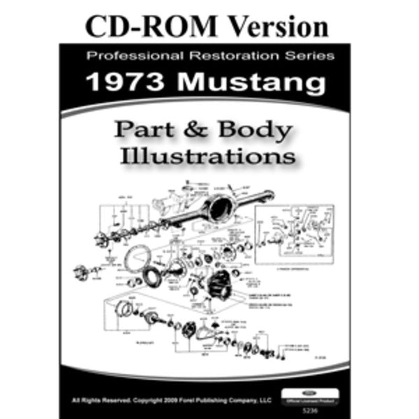 1973 Mustang Part & Body Illustrations (CDROM)