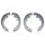 1965-1971 Mustang Rear Brake Shoes, 6 cyl, 9 inchesx1-1/2 inches