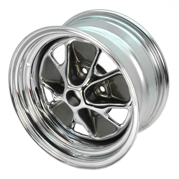 1965-1967 Mustang Styled Steel Wheel, 14x7, Chrome
