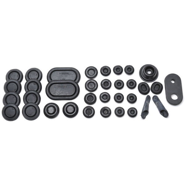 1965-1966 Mustang Rubber Plug & Grommet Kit, w/AC, 34 pcs