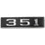 1969 Mustang Front Hood Ornament, 351, RH or LH