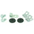 1965-1966 Mustang Pre-Bent Front Brake Line Hardware Kit, Clips & Grommets, 7 pcs