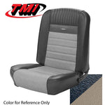 Coupe / Black/White 1965-1966 Mustang Two Front Buckets & Rear Seat Upholstery, Pony