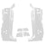 1965-1966 Mustang Dynacorn  inchesA inches Pillar Panel Set, Door Post, 6 pcs, Both Sides, Weld Thru Primer
