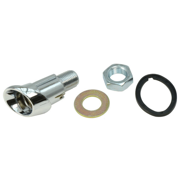 1965-1966 Mustang Trunk Lock Cylinder Sleeve & Hardware, w/Nut & Washer