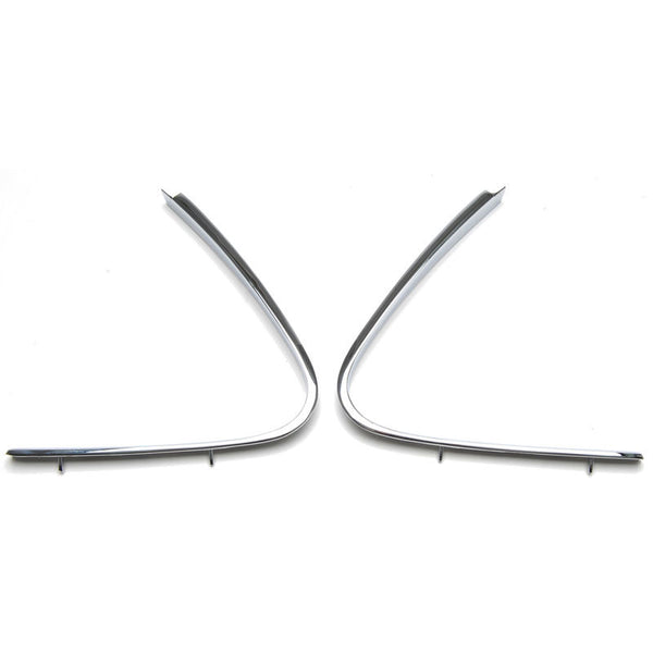 1969-1970 Mustang Quarter Window Chrome Moldings, FB, RH & LH