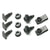 1967-1968 Mustang Front Stone Deflector Mounting Kit, incl 3 pcs of 54222, 10 pcs
