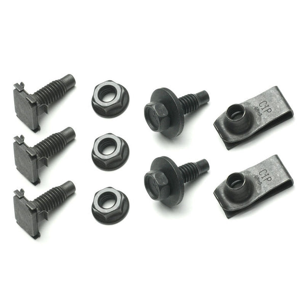 1967-1968 Mustang Front Stone Deflector Mounting Kit, incl 3 pcs of 54222, 10 pcs