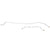 1964-1966 Mustang Pre-Bent Rear Housing Brake Line, 6 cyl