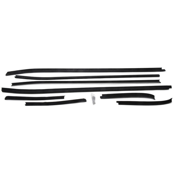 1971-1973 Mustang Windowfelt Kit, Door & Quarter, FB, 8 pcs, USA