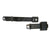 1968-1973 Mustang Seat Belt, Cpe/FB, Retractable, w/Starburst Push Button Buckle, Black