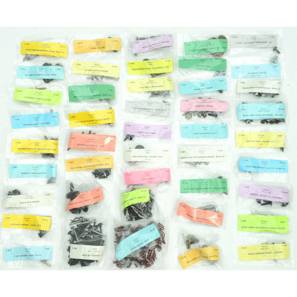 1967 Mustang Master Interior Fastener Kit, FB, Dlx, 368 pcs